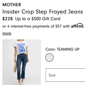 Mother Insider Crop Fray Jeans (29)